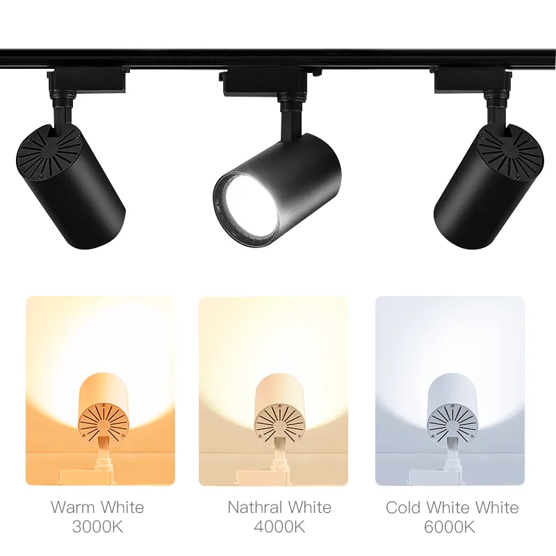 Led Track Light Magnetic Adjustable Focus 5°-60°